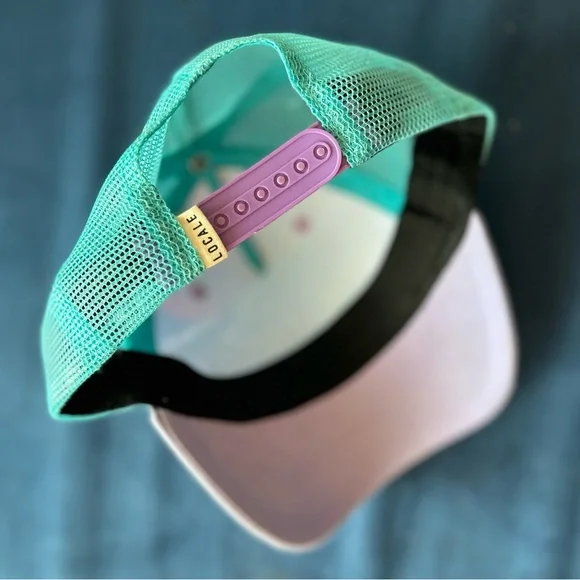 Purple and Teal Women's Mesh Hat - Picture 2 of 8